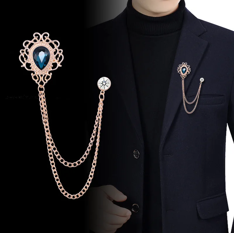 Men'S Suit Accessories - Neue Vintage Quaste Kette Strass Kristall