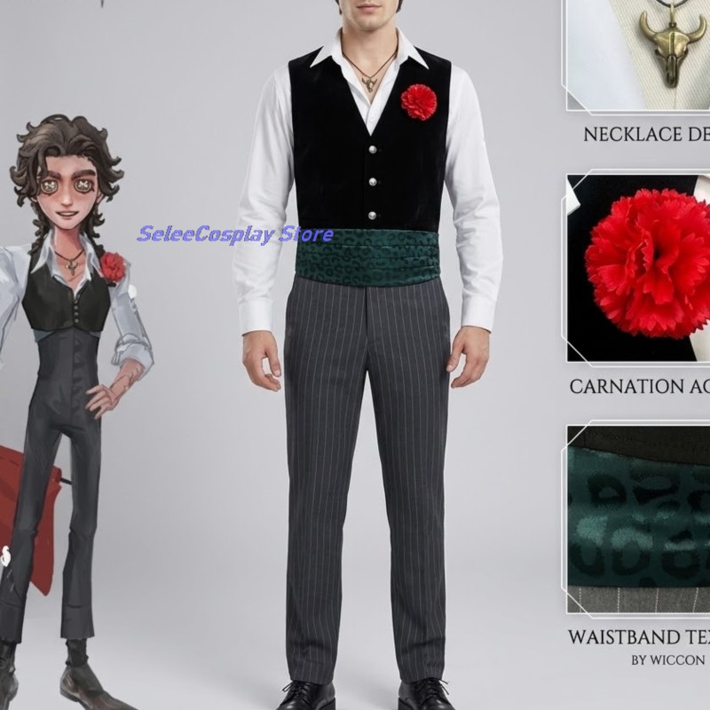 Men'S Suit Accessories - Erwachsenen-Cosplay-Kostüm für das Spiel Identity V: