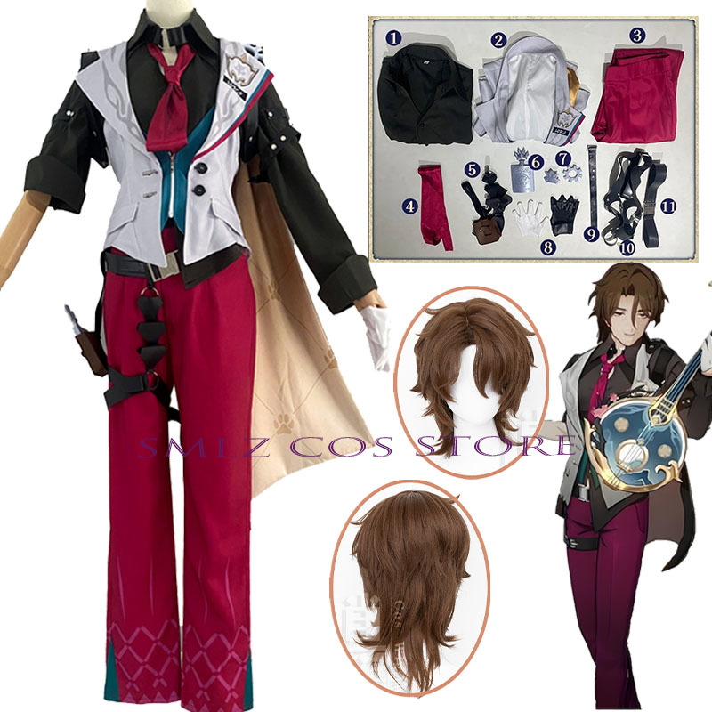 Men'S Suit Accessories - Gallagher Cosplay Honkai Star Rail Kostüm