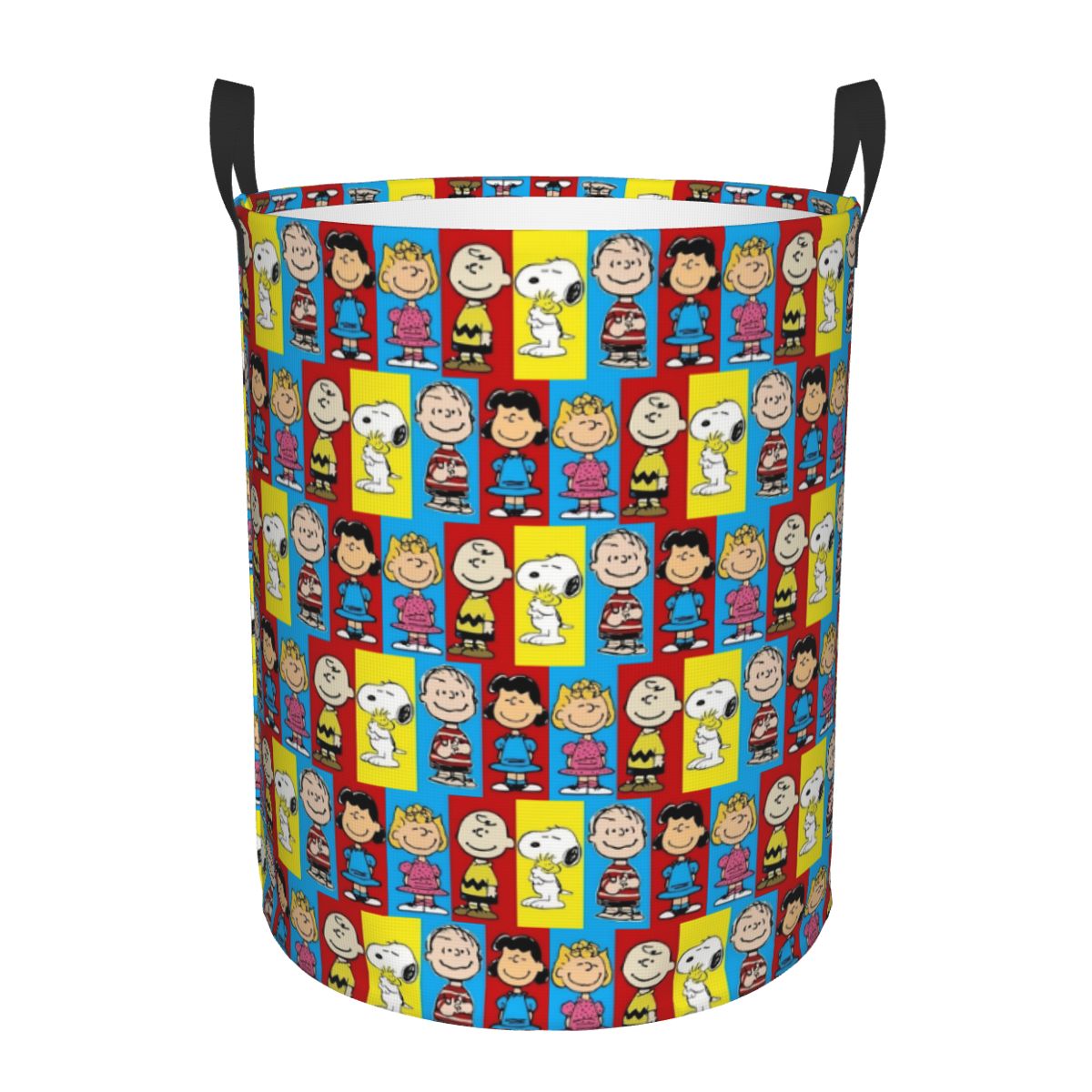Men Accessories Hamper - Karierter S-Snoopy Wäschekorb, großer Aufbewahrungskorb, Anime-Hund,