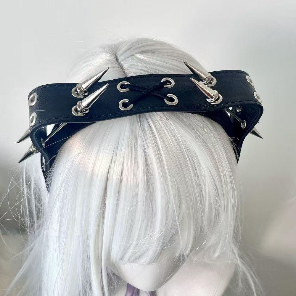 Punk Harajuku Nieten-Stirnband – Men Accessories Earrings Bewertung und Preis