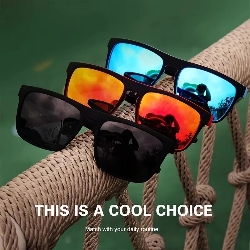 Modische Vintage Quadratische  – Sunglasses Polarized Men Bewertung und Preis