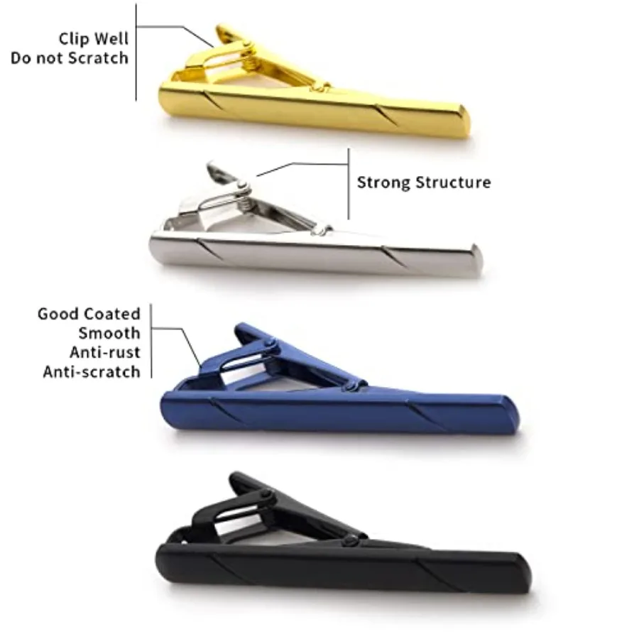 4 Stück Krawattenklammern für  – Men'S Suit Accessories Bewertung und Preis
