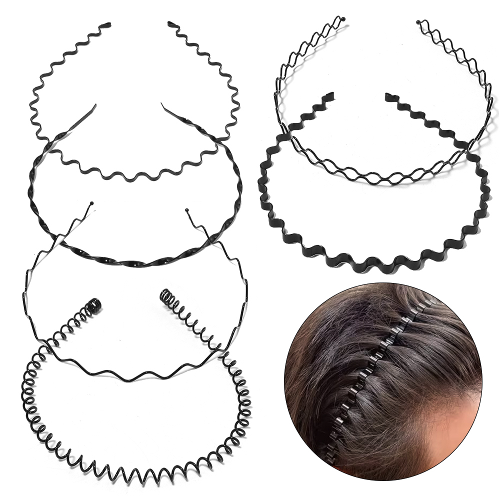 6 Stück/Set Schwarze Haarreife – Men Accessories Earrings Bewertung und Preis