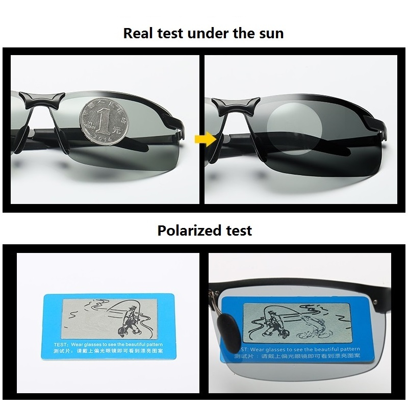 Klassische photochrome Sonnenb – Sunglasses Polarized Men Bewertung und Preis